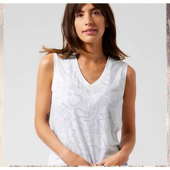 athleta women's essential v-neck tank top M - Picture 1 of 6